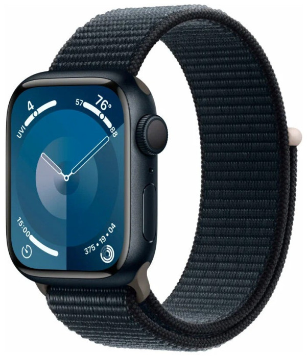 Умные часы Apple Watch Series 9 41mm Midnight Aluminum Case with Midnight Sport Loop | Фото 4 из 4