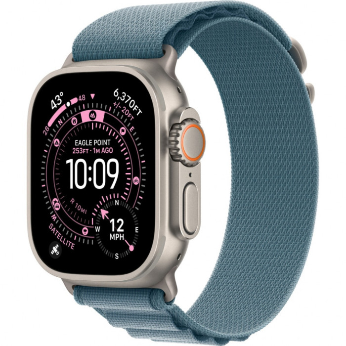 Умные часы Apple Watch Ultra 3 2025 49mm Natural Titanium Case with Light Blue Alpine Loop | Фото 1 из 3