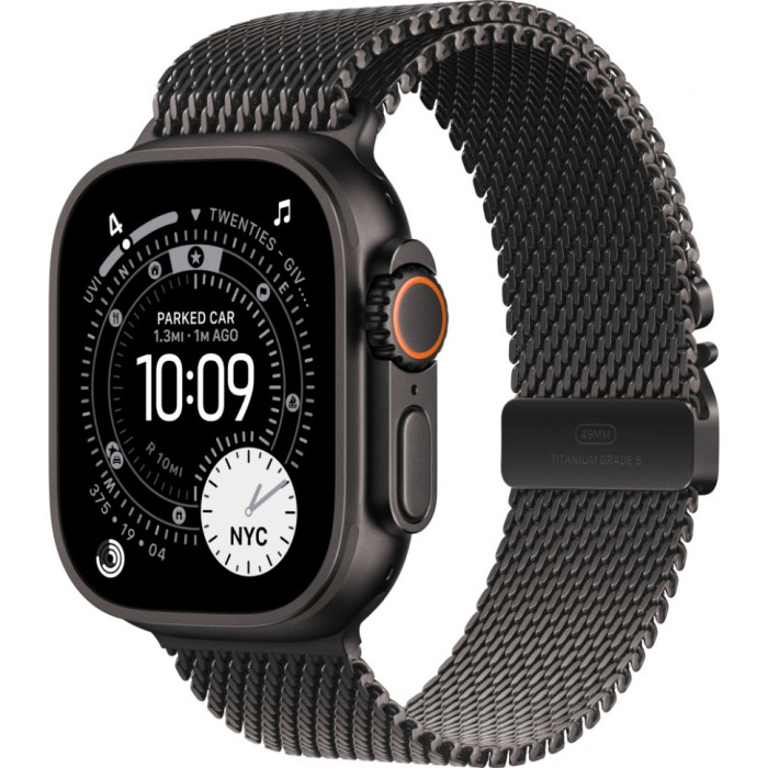 Умные часы Apple Watch Ultra 3 2025 49mm Black Titanium Case with Black Titanium Milanese Loop | Фото 1 из 3