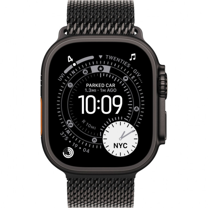 Умные часы Apple Watch Ultra 3 2025 49mm Black Titanium Case with Black Titanium Milanese Loop | Фото 2 из 3