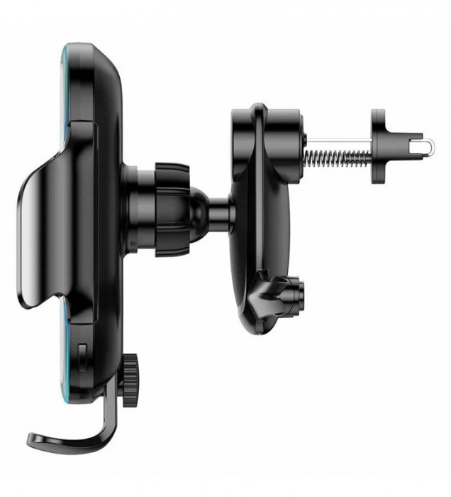 Автомобильный держатель Baseus Light Electric Holder Wireless Charger с беспроводной зарядкой 15W WXHW03-01 Черный | Фото 2 из 6