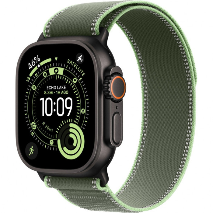 Умные часы Apple Watch Ultra 3 2025 49mm Black Titanium Case with Green/Neon Trail Loop | Фото 1 из 3