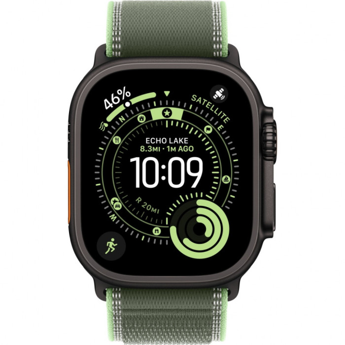 Умные часы Apple Watch Ultra 3 2025 49mm Black Titanium Case with Green/Neon Trail Loop | Фото 2 из 3
