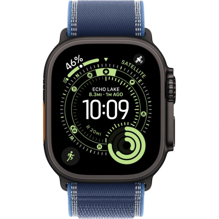 Умные часы Apple Watch Ultra 3 2025 49mm Black Titanium Case with Blue/Bright Blue Trail Loop | Фото 2 из 3