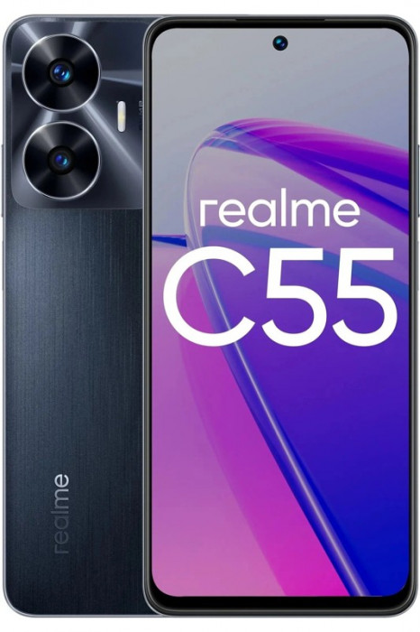 Смартфон Realme C55 6/128GB Черный (Mighty Black) EAC | Фото 1 из 10