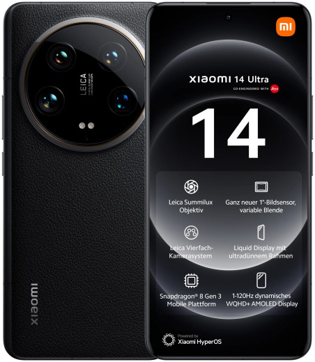 Смартфон Xiaomi 14 Ultra 16/512GB 5G Черный (Black) — 