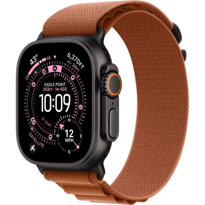 Умные часы Apple Watch Ultra 3 2025 49mm Black Titanium Case with Terra Cotta Alpine Loop | Фото 1 из 3