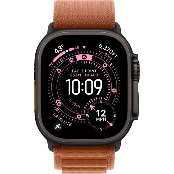 Умные часы Apple Watch Ultra 3 2025 49mm Black Titanium Case with Terra Cotta Alpine Loop | Фото 2 из 3