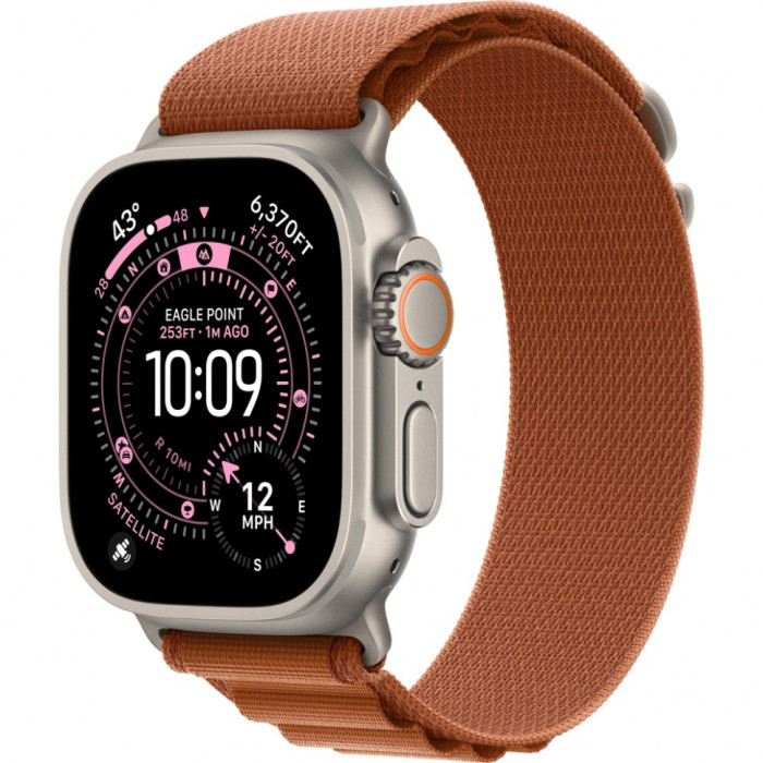 Умные часы Apple Watch Ultra 3 2025 49mm Natural Titanium Case with Terra Cotta Alpine Loop | Фото 1 из 3
