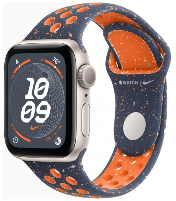 Умные часы Apple Watch SE 2023 40mm Starlight/Blue Flame Nike Sport Band | Фото 1 из 4