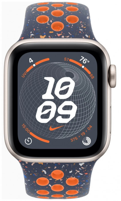 Умные часы Apple Watch SE 2023 40mm Starlight/Blue Flame Nike Sport Band | Фото 2 из 4