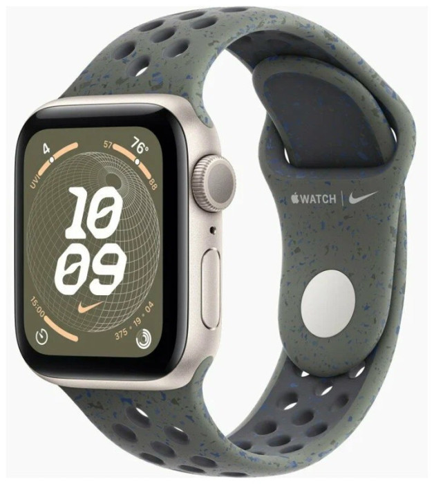 Умные часы Apple Watch SE 2023 40mm Starlight/Cargo Khaki Nike Sport Band | Фото 4 из 4