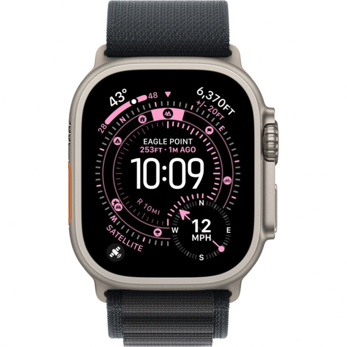 Умные часы Apple Watch Ultra 3 2025 49mm Natural Titanium Case with Black Alpine Loop | Фото 2 из 3