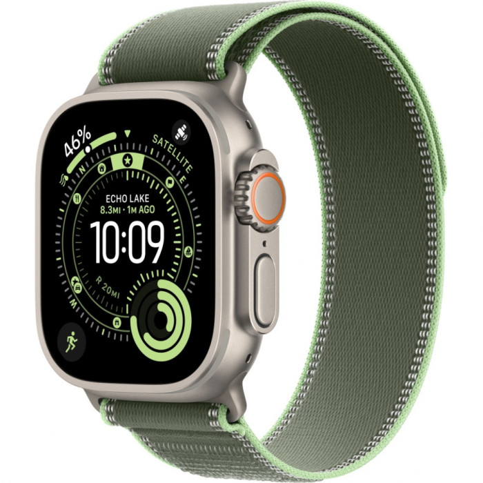 Умные часы Apple Watch Ultra 3 2025 49mm Natural Titanium Case with Green/Neon Trail Loop | Фото 1 из 3