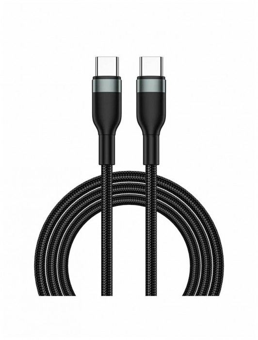 Кабель WiWU USB-C на USB-C 100W 2m Wi-C017 черный | Фото 1 из 2