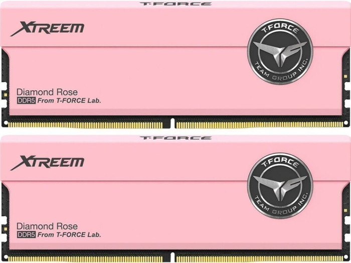 Оперативная память 32Gb DDR5 7200MHz Team T-Force Xtreem Pink (FFPD532G7200HC34ADC01) (2x16Gb KIT)